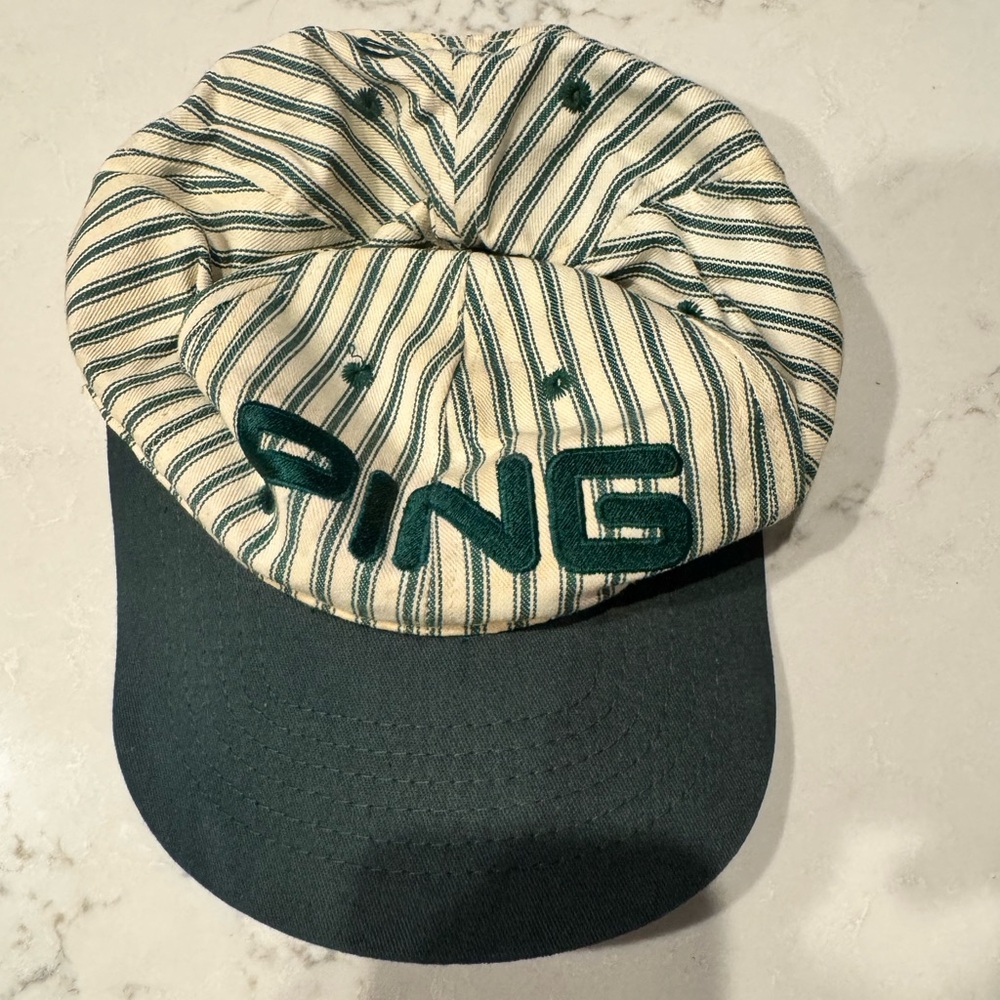 Vintage PING Striped Hat